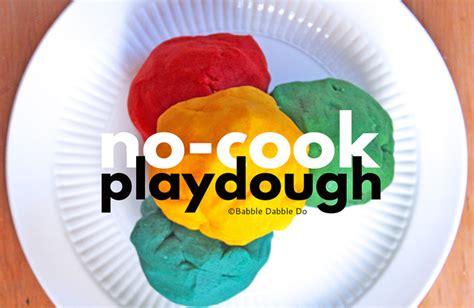 The Best Simple No Cook Playdough Recipe Babble Dabble Do