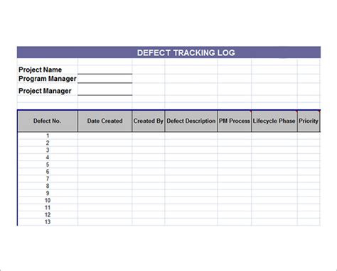 Project Issue Log Template Project Issue Tracking Template While