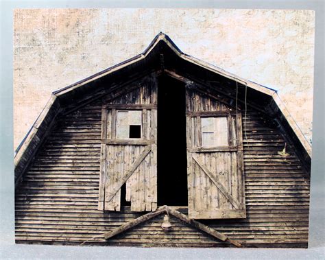 Original Vintage Barn Photo Mounted On Wood Frame Barn Loft Etsy