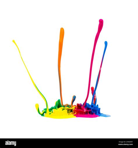 Abstract Colorful Paint Splashing Stock Photo Alamy