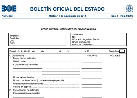 Nuevo Modelo Oficial De Recibo De Salarios Abellán Asesores Murcia