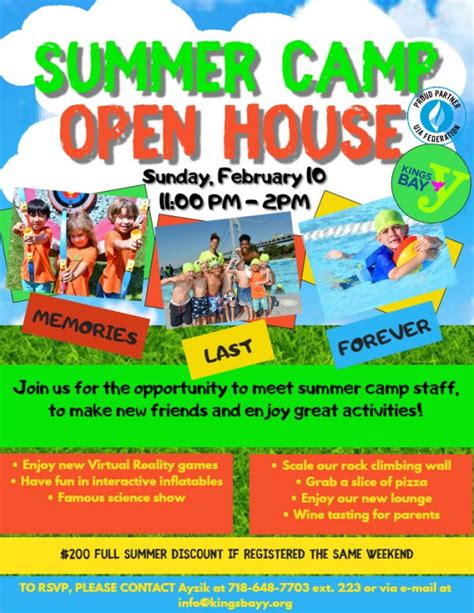Summer Camp 2019 Open House Kings Bay Y