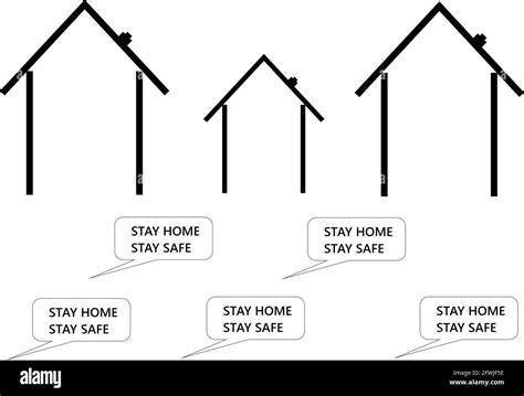 Ilustración De Stay Home Stay Safe Fotografía De Stock Alamy