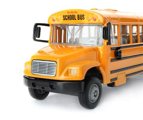 Autobús Escolar Amarillo Aislado Transporte Para Estudiantes Foto De