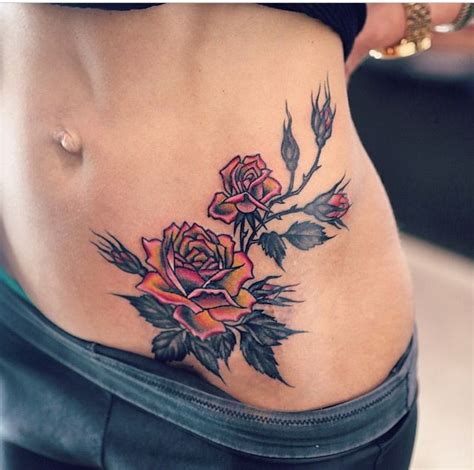 Hip tattoo tattoos for women cute tattoos hip tattoo designs tattoos body art tattoos piercing tattoo cool tattoos belly tattoos. Rose tattoo | Stomach tattoos women, Hip tattoos women ...