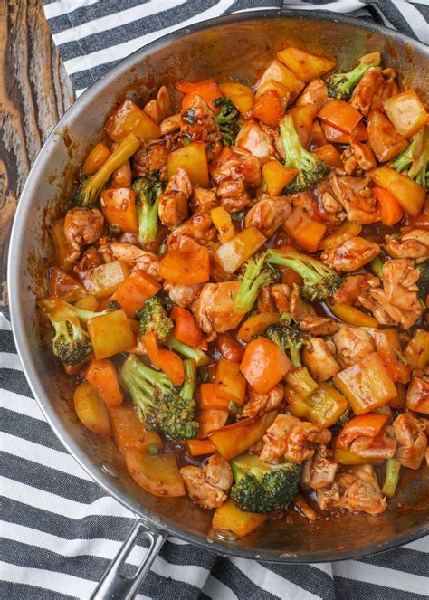 Sweet and Spicy Chicken Stir Fry - Chocolate with Grace