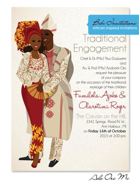 Wedding Invitations In Nigeria Wedding Feferity Traditional Wedding