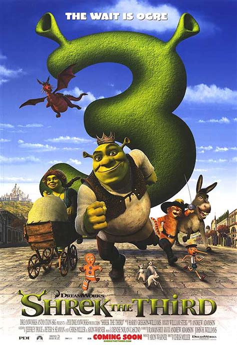 Ss6569316 Shrek The Third Double Sided Advance Poster Buy Movie