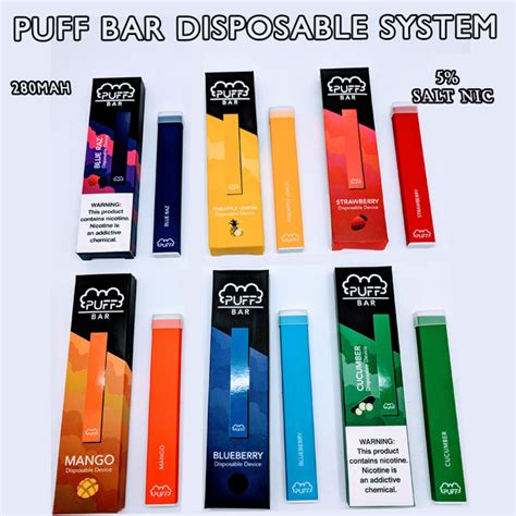 Puff Bar Vape Stick With 16 Flavors Available 280mah Battery And 13ml Liquid Quick Shipping