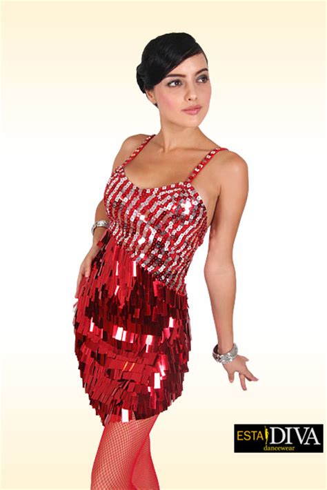 Salsa Dress Salsita Roja Sequin Dress 3 1 €12400 Esta Diva Dancewear Dance Fashion