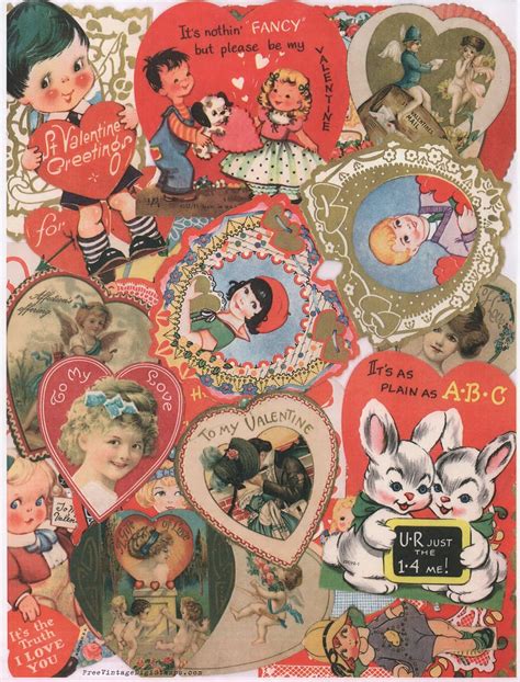 Free Vintage Valentine Wallpaper 9 Retro Valentines With Animals The