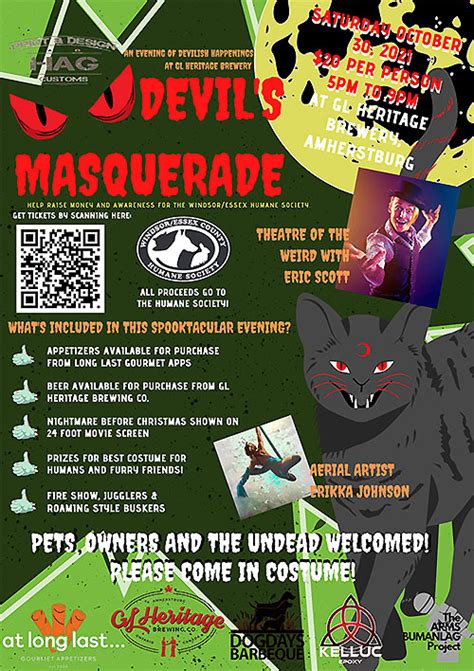 Devil's Masquerade Supporting Windsor Essex County Humane Society