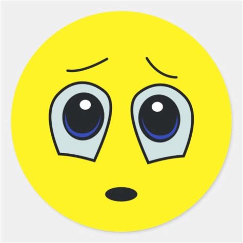 Big Sad Eyes Emoji Face Stickers Uk