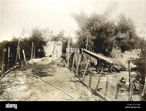 Battle Of Zapote River 1899 Smooth Bore Cannon Stock Photo Alamy