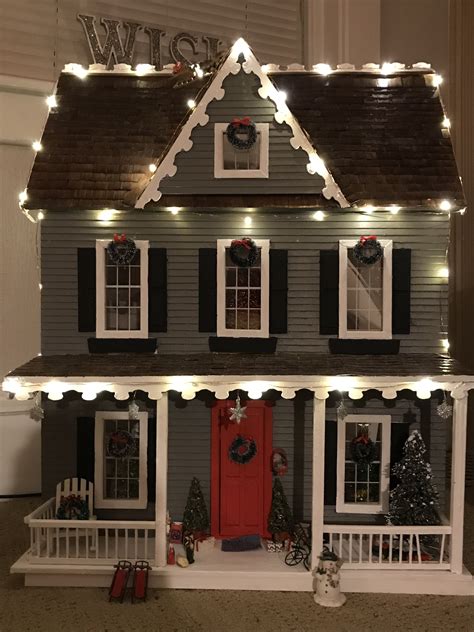 Remodeled Doll House Decorated For Christmas Dollhouse Christmas