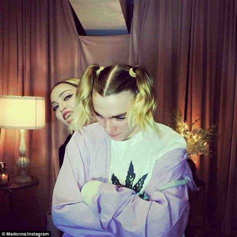 Madonna Gives Son Rocco Girly Makeover On Rebel Heart Tour Daily Mail Online