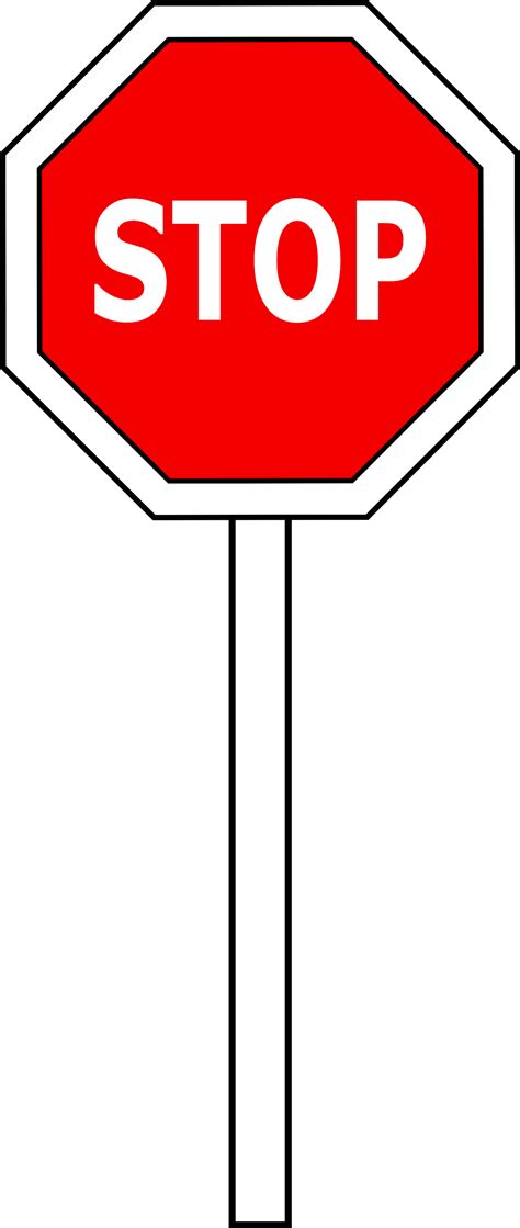 Stop Sign Outline Clipart Best