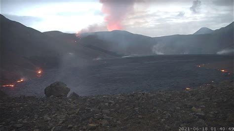 Nátthagi Timelapse June 18th 2021 Geldingadalir Volcano Iceland Youtube