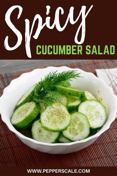 Spicy Cucumber Salad Recipe Spicy Cucumber Salad Cucumber Salad