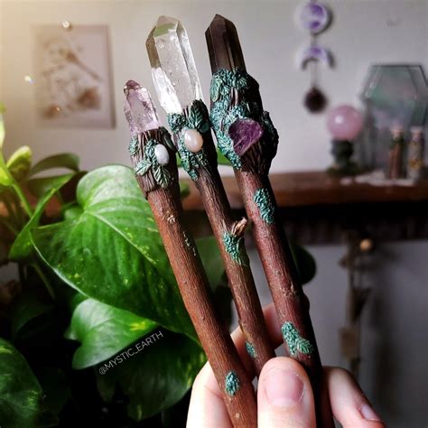 Faes Willow Crystal Wands By Mystic Earth Crystal Wand Diy Wand