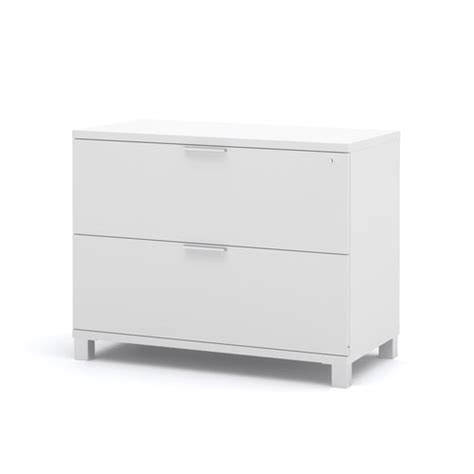 Ultra Modern White Lacquer Executive Desk With Three Drawers