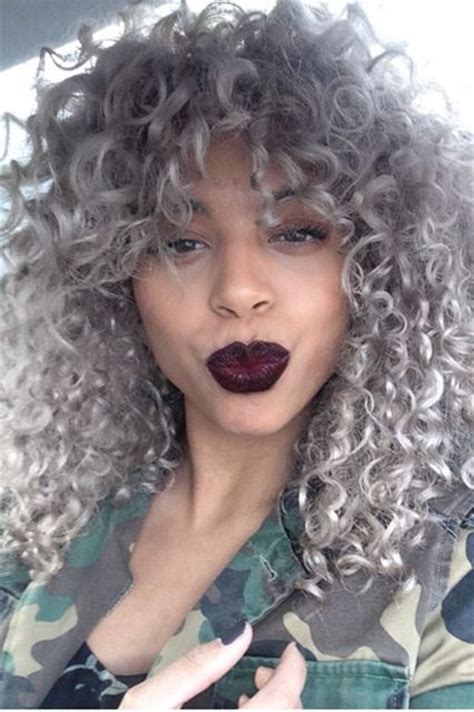 Adding highlights can keep the color from being boring by breaking up the solid hue and creating. 25 New Grey Hair Color Combinations For Black Women - The ...