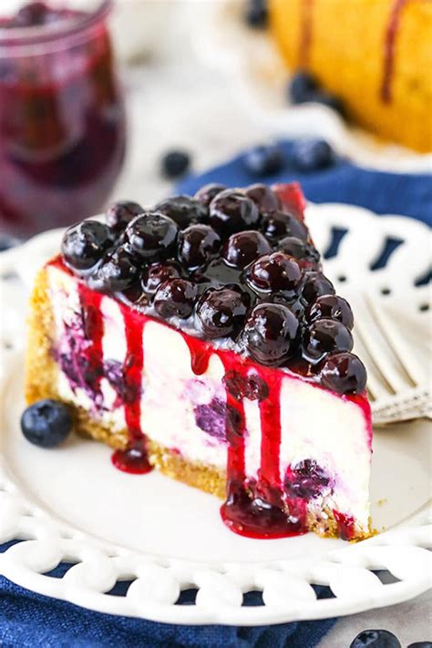 Easy Blueberry Cheesecake Recipe Life Love And Sugar