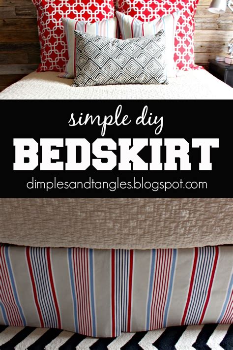 Shopping for a bed that's amish made opens up a world of possibilities. HOW TO MAKE A SIMPLE DIY BEDSKIRT - Dimples and Tangles