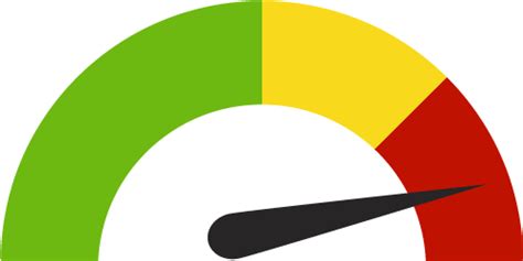 Guage Icon Credit Score Indicators Gauges Stock Illustration High