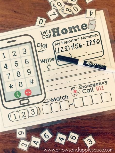 Phone Number Kids Activity Phone Number Practice About Me | Etsy in