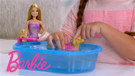 Barbie Swimmin Pup Pool Toy Tips Barbie YouTube