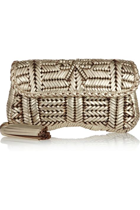Anya Hindmarch Rossum Woven Leather Clutch Leather Clutch Anya