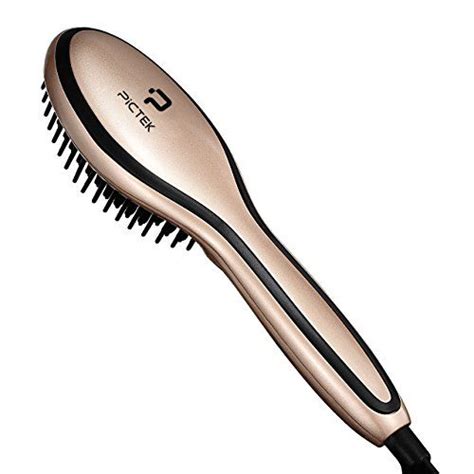 The hair is very fragile and although hair does grow back, damage to. Hair Straightening Brush, New Version Pictek Paddle Hai ...