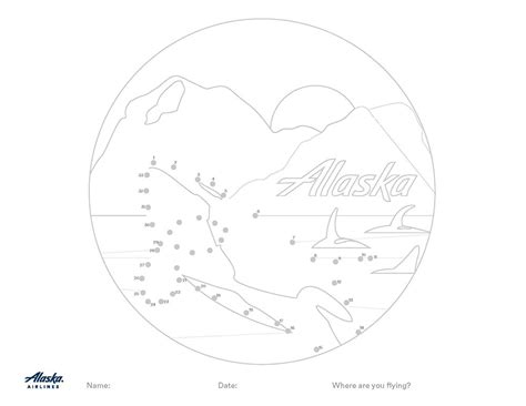 6 Alaska Airlines coloring pages you can color at home – Alaska