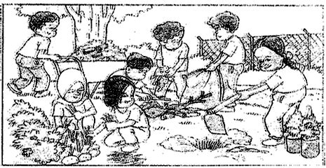 Gambar berseri adalah gambar rangkaian kegiatan atau cerita yang disajikan secara berurutan. Selamat Pagi Cikgu: KOLEKSI GAMBAR BAHAGIAN A (PENULISAN)