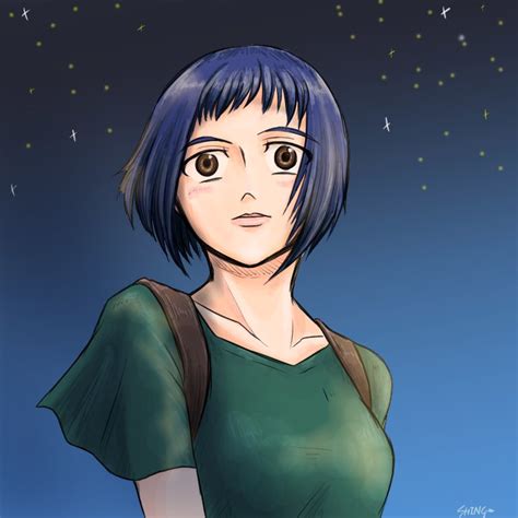 Shinji Shinjisq Hirose Rena Ace Combat Ace Combat 3 Namco 1girl Blue Hair Bob Cut