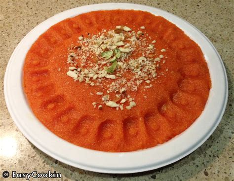 Suji Halwa Indian Semolina Dessert Pudding Traditional Dessert