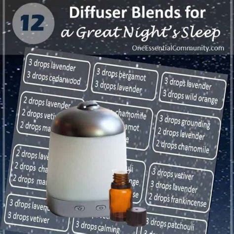 Best Essential Oil Diffuser Blends For Sleep One Essential Community