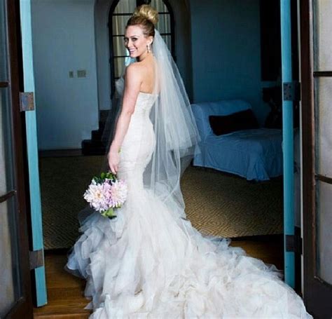 Hilary Duff Celebrity Bride Hilary Duff Wedding Dress