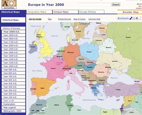 Karta europe sa glavnim gradovima. Karta Evrope Kroz Vekove
