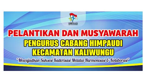 Contoh Desain Spanduk MMT Banner Pelantikan Dan Musyawarah HIMAPUDI Ada File CDR Gratis Siap