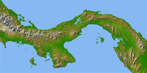 Detailed Satellite Map Of Panama Panama Detailed Satellite Map