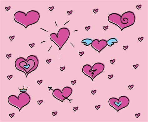 Cute Love Background Design - Free Template PPT Premium Download 2020