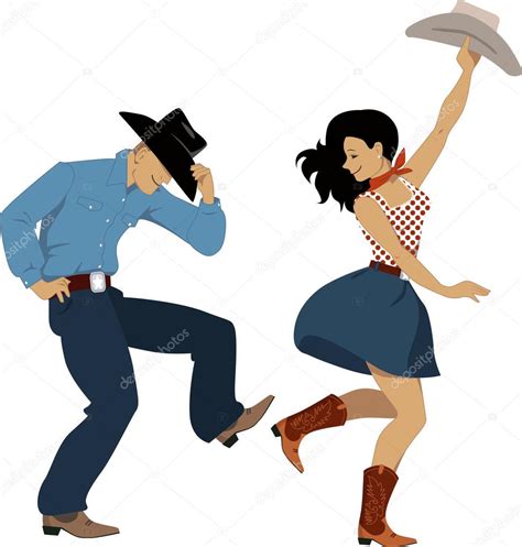 Country Western Dancers Stock Vector Image By ©aleutie 66649269