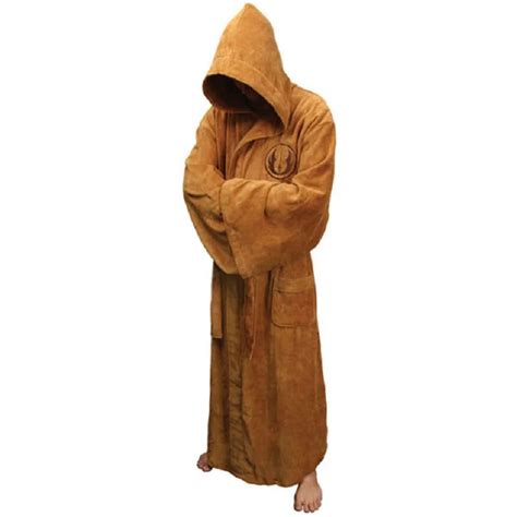 Flannel Robe Male With Hooded Thick Star Wars Dressing Gown Jedi Empire