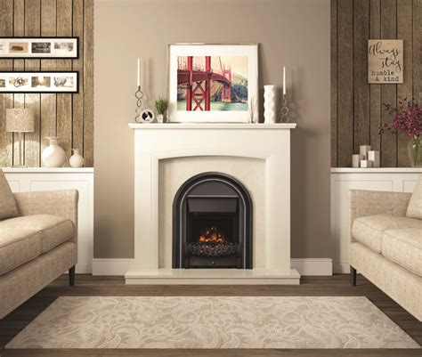 Flare By Be Modern Abbey Inset Electric Fire Black Adams And Jarrett