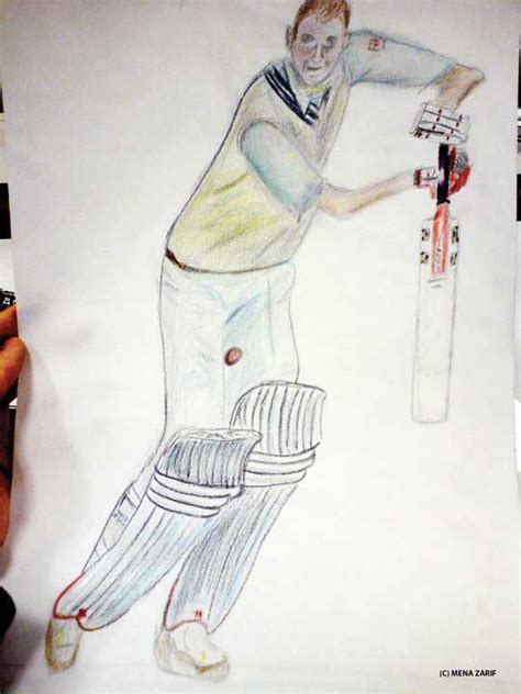 Cricket Player Playing A Shot2 By Mzartwork On Deviantart
