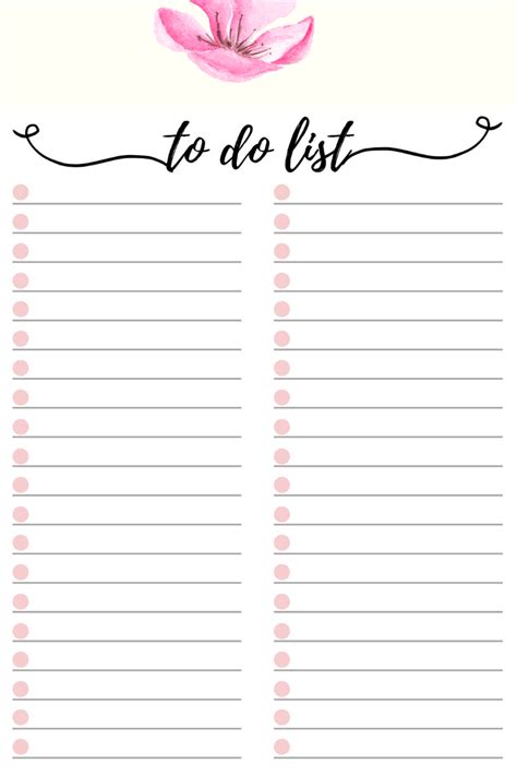 Free To Do List Printable To Do Lists Printable Free To Do List To