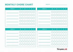 23 Free Chore Chart Templates For Kids ᐅ Templatelab