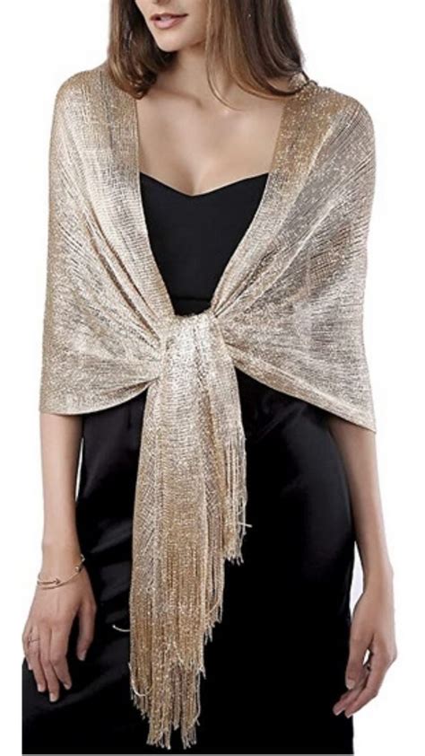Missshorthair Women S Sparkle Shawls And Wraps With Buckle For Wedding